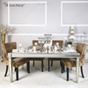 Facoty Supply Esstisch Luxury WXF-0309 Pure Gold Frame Homemade Mirrored Dining Table
