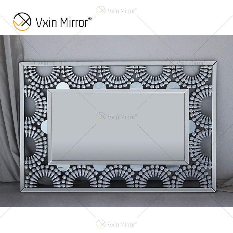 Wall Decor WXM-1120 Fashion Style Design Luxus Crystal Diamond Mirrored TV Wall Units
