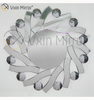 3D Elegant Vxin Modern WXM-1016 Silberne runde ausgefallene Spiegelwandkunst