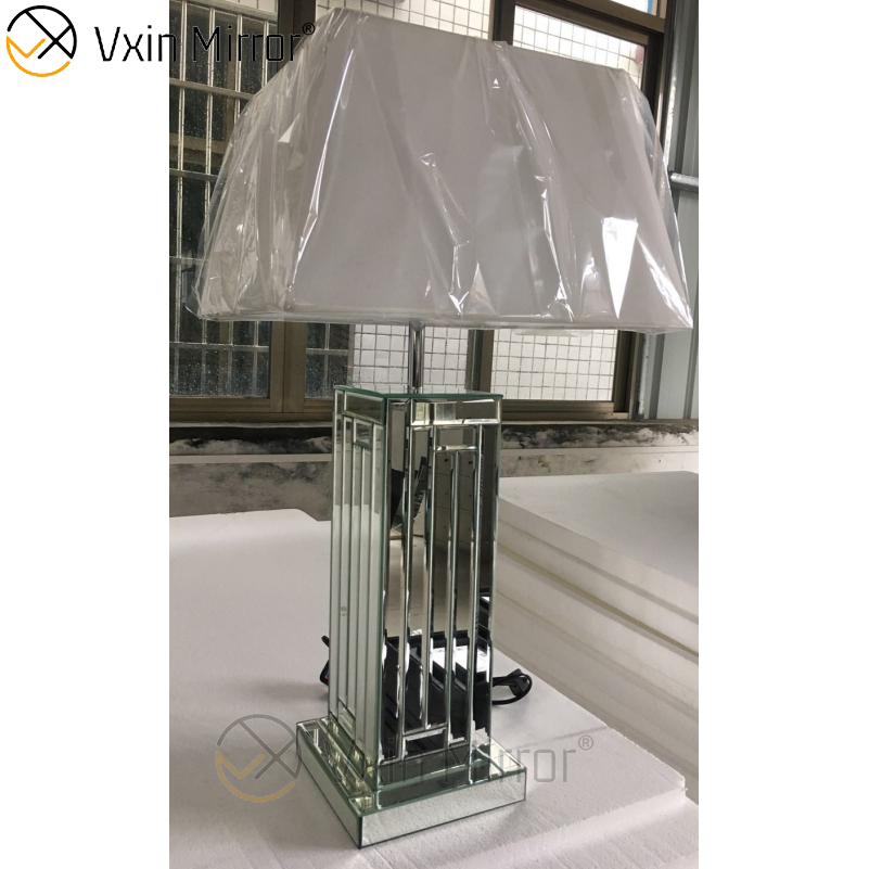 WXL-007 Moderne Silber Crushed Crystal Spiegellampe für Schlafzimmermöbel