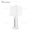 Factory Supply WXTL-081 Moderne silberne Kristall-Tischspiegellampe für Schlafzimmer